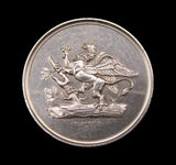 Germany 1865 Stettin Pomeranian Economic Society 34mm Silver Medal - By Loos