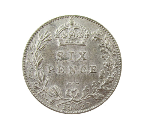 Edward VII 1902 Matt Proof Sixpence - A/UNC