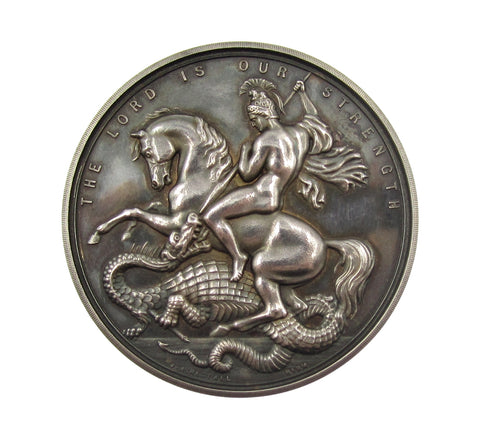 1899 Polytechnic Schools London 45mm Silver & Bronze Medals - By Restall