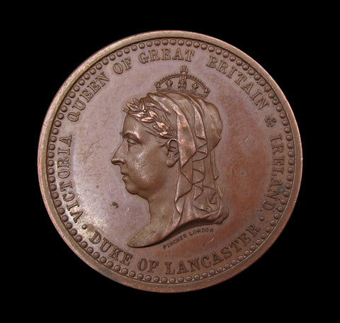 1887 Golden Jubilee Lancaster 37mm Bronze Medal - By Pinches