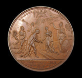1837 Victoria Visit To The City Of London 61mm Cased Bronze Medal - By Barber