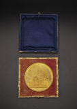 Italy 1857 Milan Cathedral 47mm Gilt Bronze Medal - By Broggi