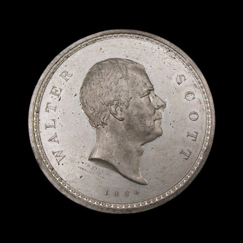 1824 Sir Walter Scott 53mm Medal - By Wyon