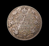 Canada Edward VII 1909 25 Cents - Good Fine