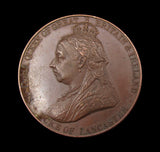 1897 Diamond Jubilee Duke Of Lancaster 36mm Bronze Medal