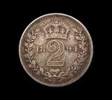 Victoria 1894 Maundy Twopence - GVF