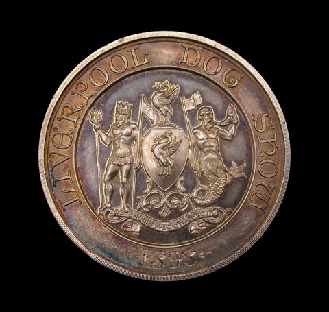 1898 Liverpool Dog Show 45mm Silver Medal