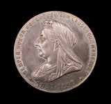 1897 Diamond Jubilee Of Victoria Buenos Aires Argentina 34mm Silver Medal