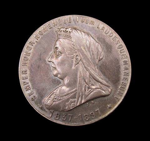 1897 Diamond Jubilee Of Victoria Buenos Aires Argentina 34mm Silver Medal