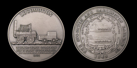 1971 History of The Railways 4 x Silver Medals - Cased