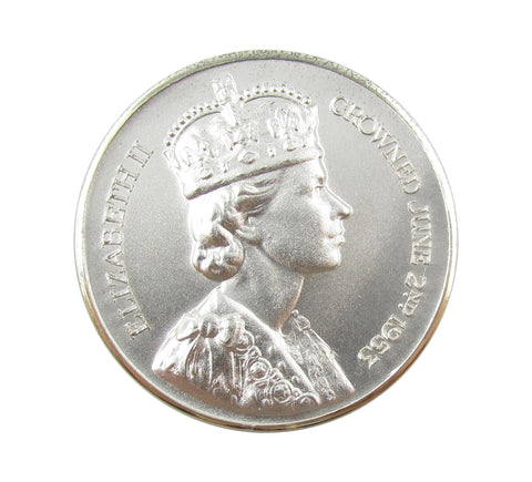 1953 Elizabeth II Coronation 32mm Silver Medal - By Spink & Son