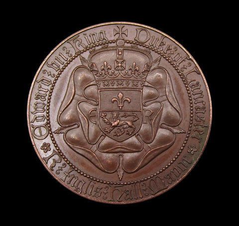 1902 Edward VII Coronation Duke Of Lancaster 38mm Medal - By Pinches