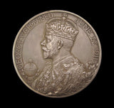 1911 George V Coronation 51mm Silver Medal - Cased