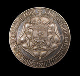 1902 Edward VII Coronation Duke Of Lancaster 38mm Silver Medal - By Pinches