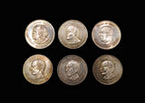 Ireland Set Of 6 x 26mm Silver Medals Of Irish Presidents