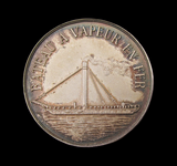 1972 P.S. Aaron Manby Iron Steampship 38mm Silver Medal