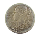 1897 Victoria Diamond Jubilee 56mm Silver Medal - Cased