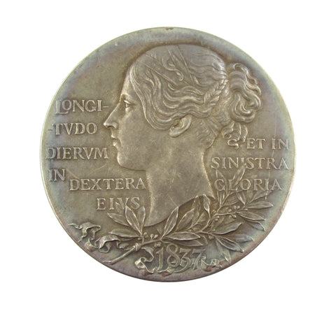 1897 Victoria Diamond Jubilee 56mm Silver Medal - Cased