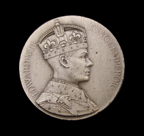 1937 Edward VIII Coronation 29mm Silver Medal - By Turner & Simpson