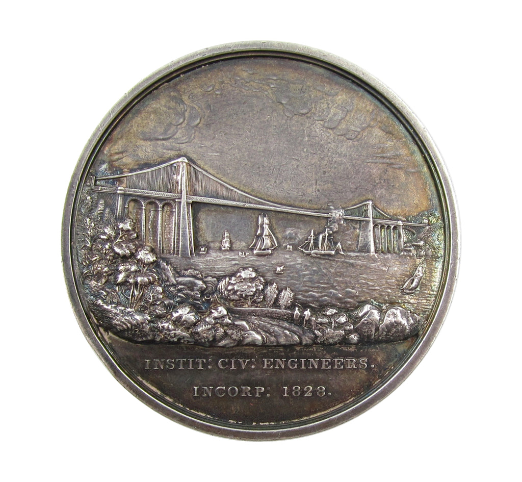 1828 Institution Of Civil Engineers Silver Telford Medal - By Wyon ...