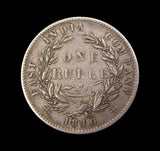India Victoria 1840 Rupee - VF