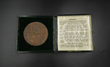 1902 Edward VII & Alexandra Visit to the City of London 76mm Medal - Cased