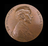 France 1889 Sir John Pope Hennessy Mauritius 69mm Medal - By Roty