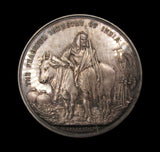 India 1868 Akola Exhibition 48mm Silver Medal - By Wyon