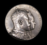 1902 Edward VII Coronation Borough of Wandsworth 63mm Silver Medal - By Fuchs