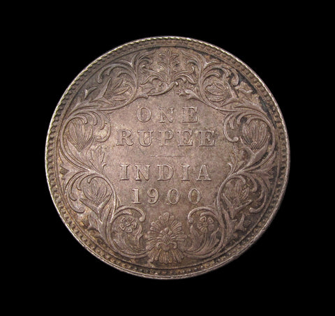 India Victoria 1900 Rupee - NEF