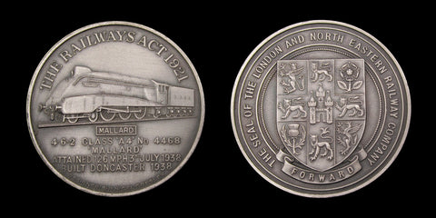 1971 50th Anniversary Of Railways Act 1921 4 x Silver Medals