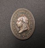 1887 Victoria Golden Jubilee Oval Silver Medal