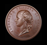 1864 Hanbury Memorial Prize Princess Alexandra 51mm Medal - By Wyon