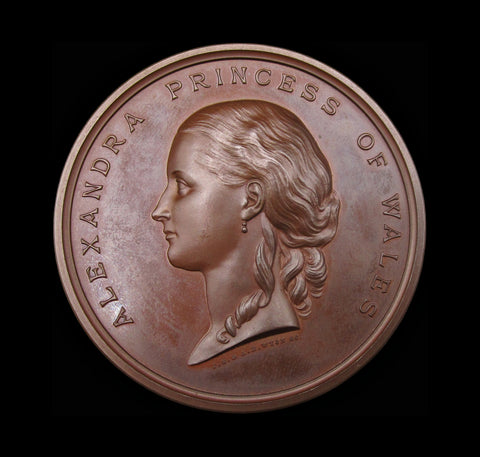 1864 Hanbury Memorial Prize Princess Alexandra 51mm Medal - By Wyon