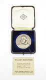 1964 William Shakespeare 400th Anniversary 50mm Silver Medal - By Pinches