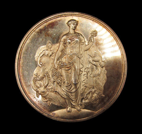 c.1895 Royal Horticultural Society 55mm Silver Medal - By Wyon