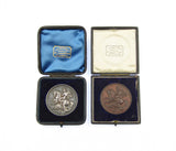 1899 Polytechnic Schools London 45mm Silver & Bronze Medals - By Restall