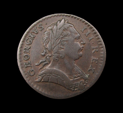 George III 1771 Farthing - VF