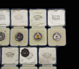 1935-1951 Stock Exchange Athletic Club 10 x Silver & Bronze Medals