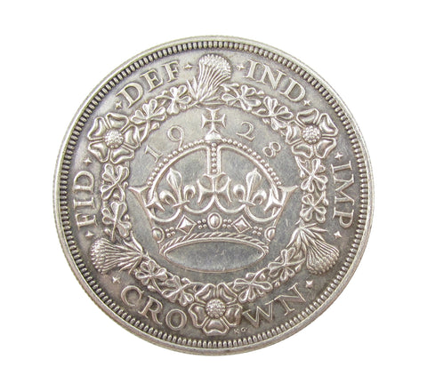 George V 1928 Wreath Crown - GVF