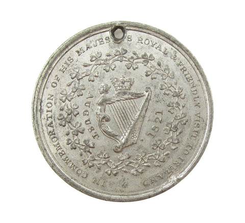1821 George IV Visit To Ireland 32mm Medal - By Halliday