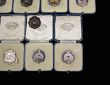 1935-1951 Stock Exchange Athletic Club 10 x Silver & Bronze Medals