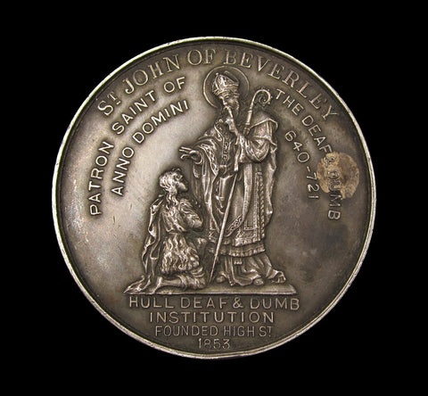 1926 Hull Deaf & Dumb Institution 45mm Silver Medal