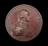 1799 King Ferdinand IV Re-Established At Naples 46mm Medal - By Kuchler