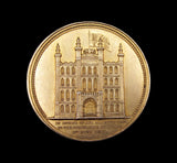 1837 Victoria Visit To The Guildhall 55mm Gilt Silver Medal - By Wyon