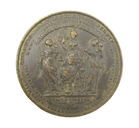 1759 British Victories Of 1758 & 1759 43mm Brass Medal
