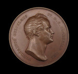 1842 Visit Of Frederick William IV Of Prussia 46mm Bronze Medal - By Wyon