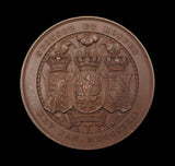 1842 Visit Of Frederick William IV Of Prussia 46mm Bronze Medal - By Wyon