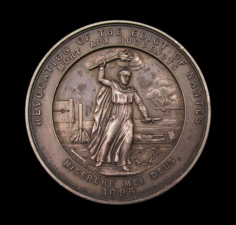 1885 Revocation of The Edict of Nantes 47mm Silver Medal