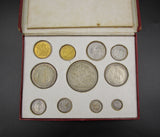 Edward VII 1902 9 Coin Matt Proof Set - Sovereign To Maundy